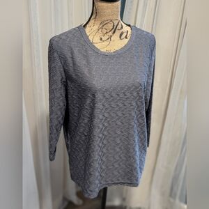 Sara Morgan textured 3/4sleeve top